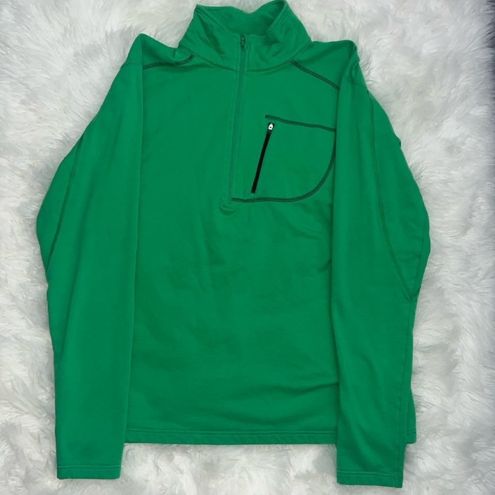 Tasc Green 1/4 Zip Long Sleeve Pullover Size‎ L